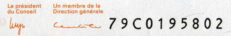 10 francs, 1979