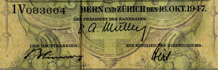 1000 Franken, 1947