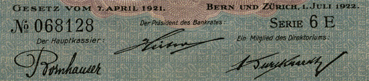20 Franken, 1922