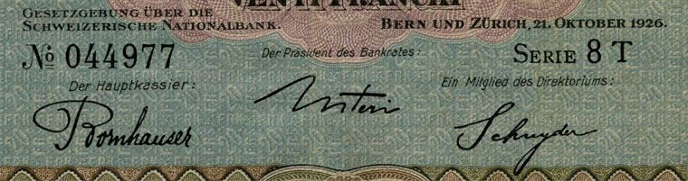 20 francs, 1926
