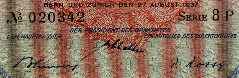 20 francs, 1937