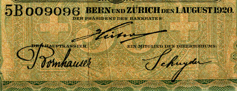 50 francs, 1920