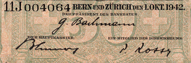 50 francs, 1942