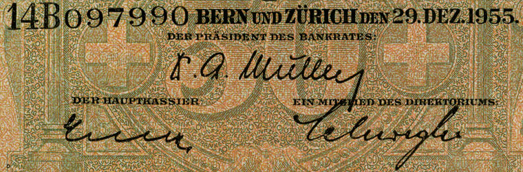 50 Franken, 1955