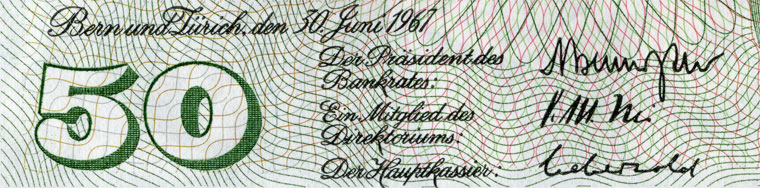 50 Franken, 1967