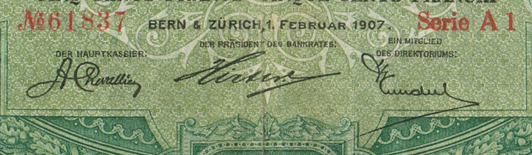 500 francs, 1907