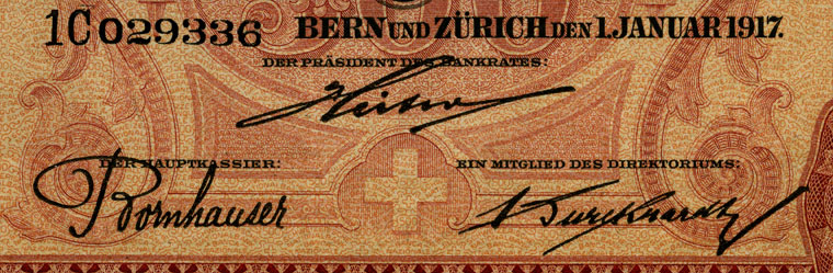 500 Franken, 1917